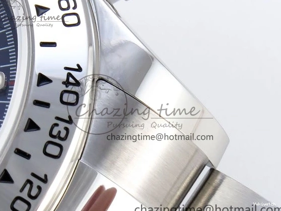 116509 OMF DIAL SS BEST ON A7750 DAYTONA BLUE MOVEMENT) SS STICK BRACELET (SLIM EDITION 1219